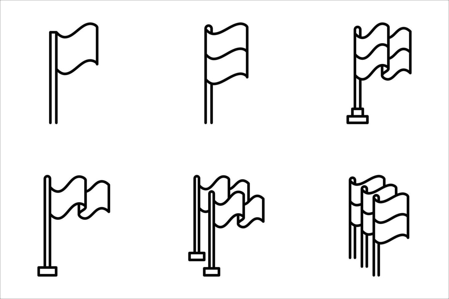 flag icon set vector
