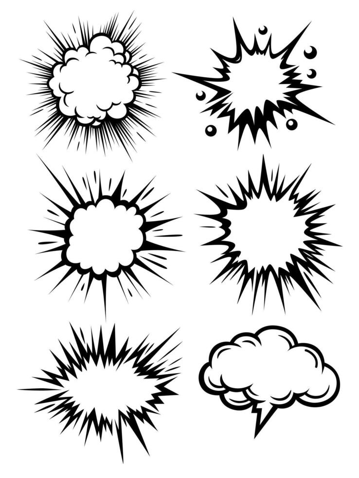 Speech bubble comic vector