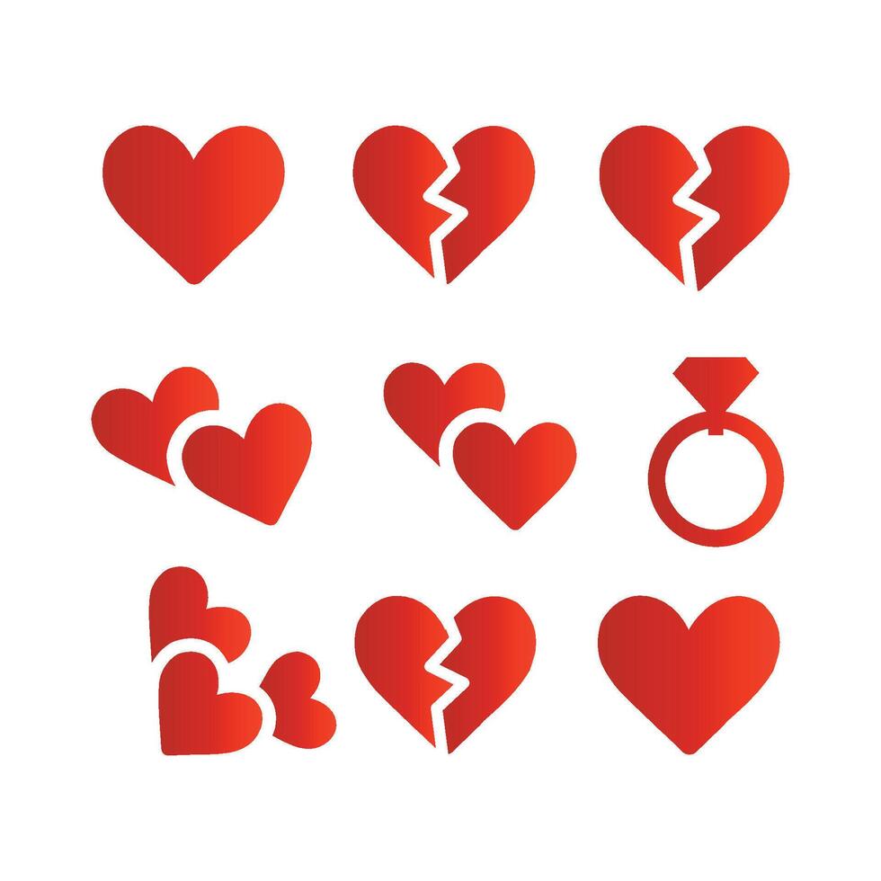 Valentine and red love heart textured background concept. 14 February. vector