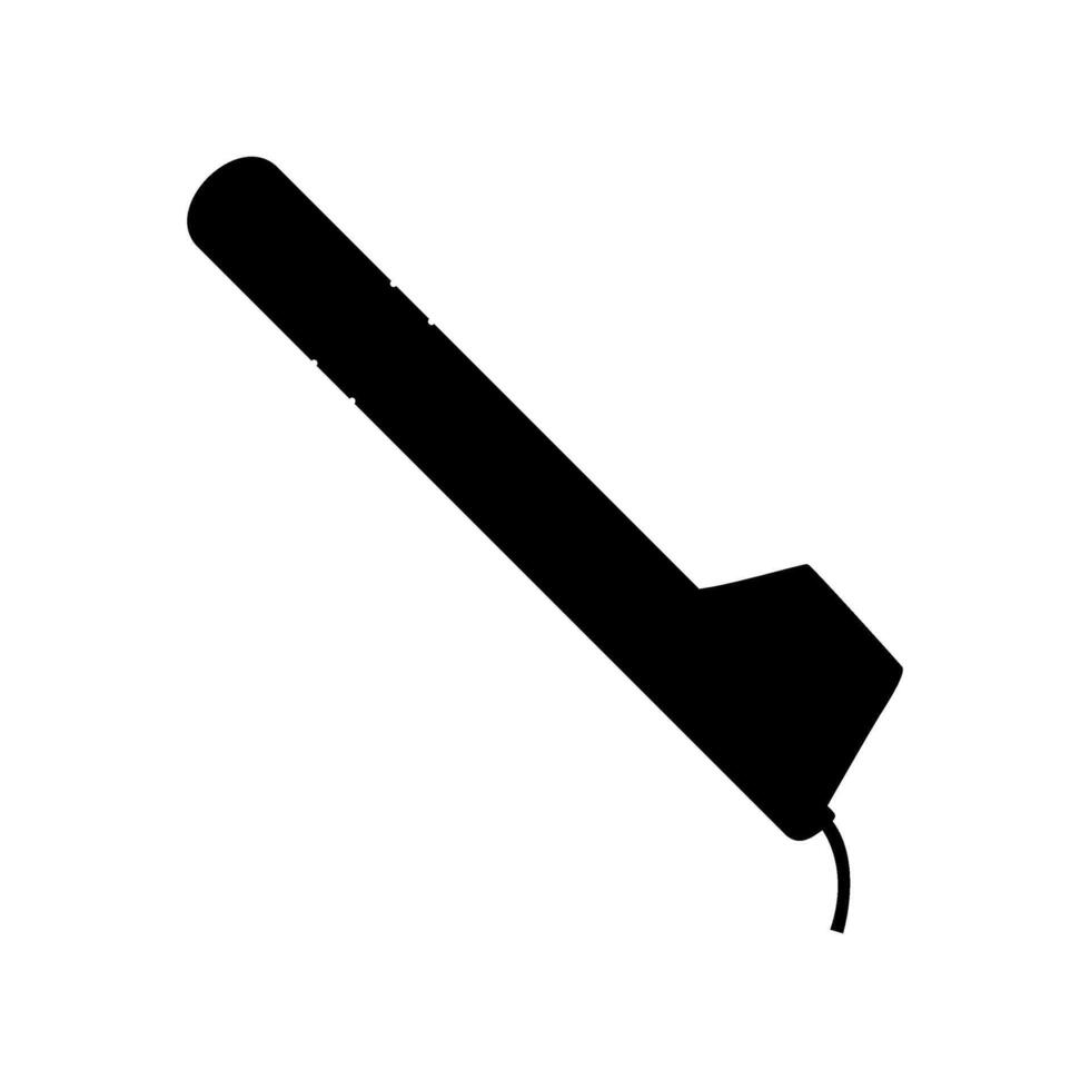 'Canting' Silhouette, Canting is a pen-like tool used to apply liquid hot wax in the batik-making process in Indonesia, more precisely 'batik tulis' or hand-drawn batik. Batik is from Indonesia.. BW vector