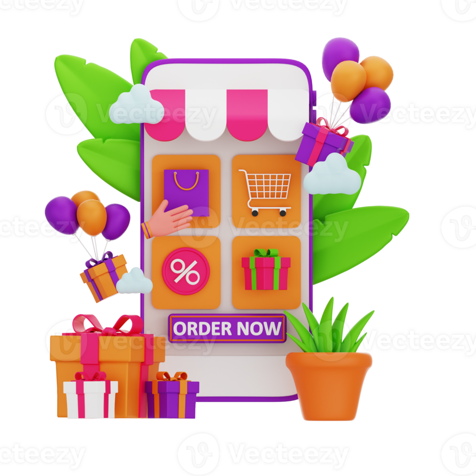 Mobile Online Shopping png