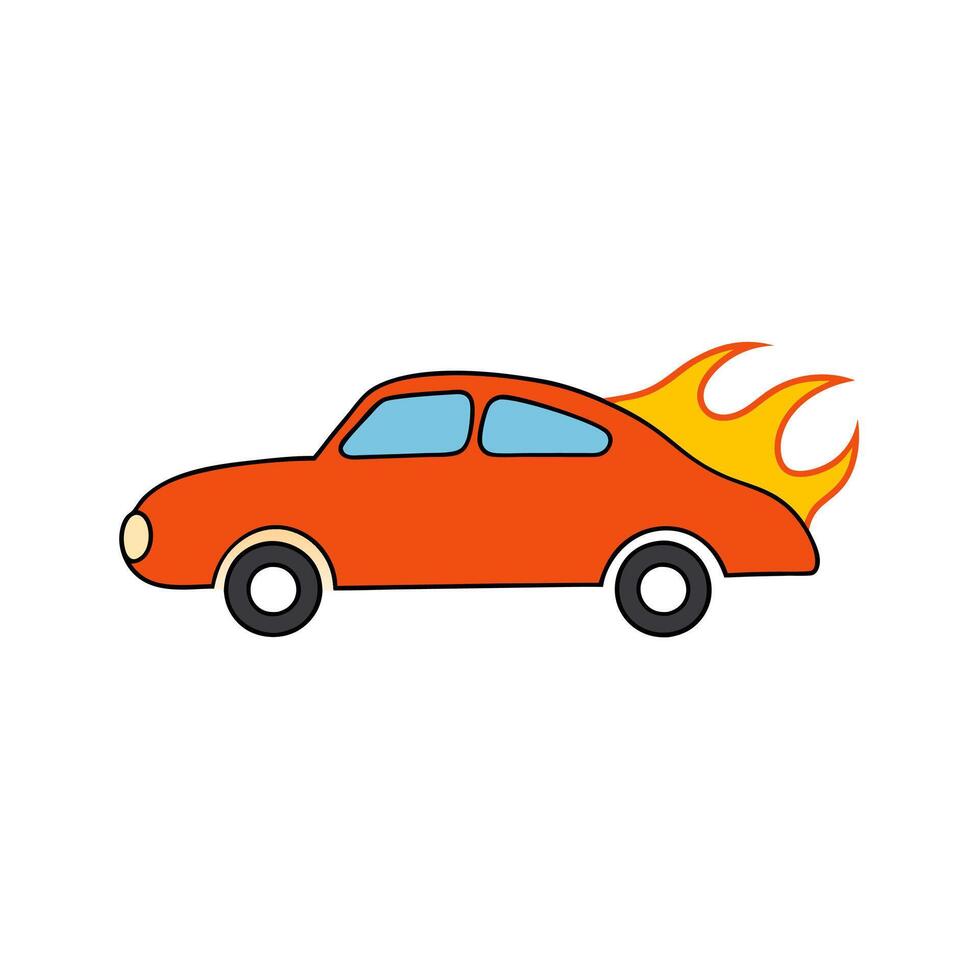 Clean and Minimal Car Icon for Transportation Branding vector