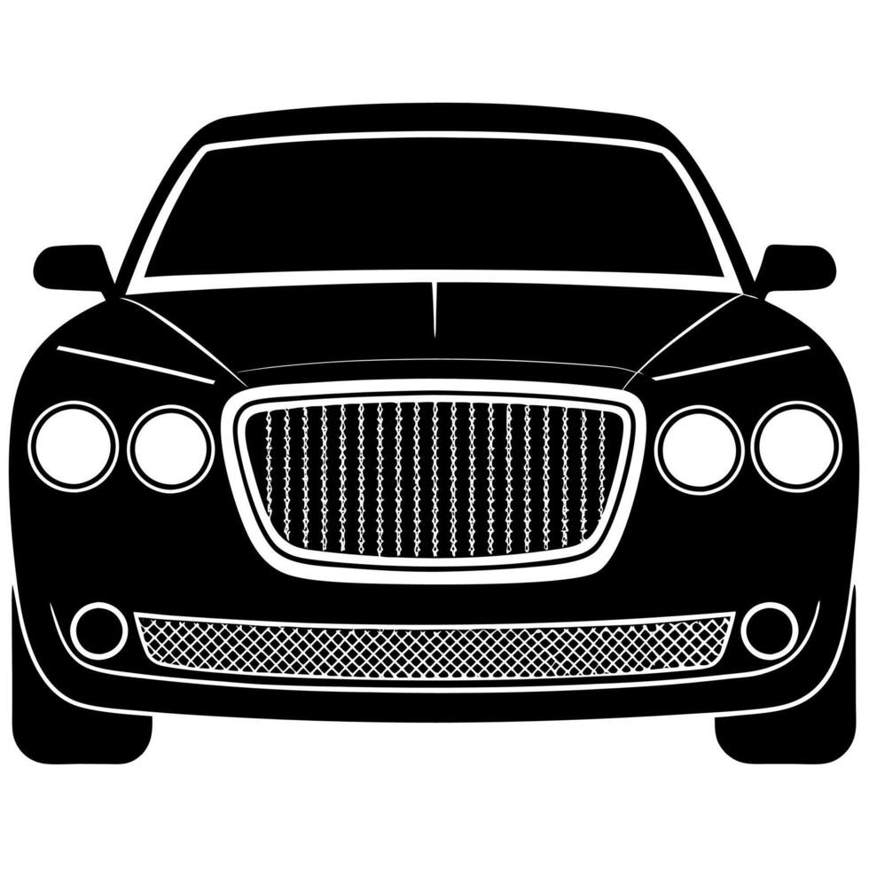 Minimalistic Car Icon Logo Automotive and Vehicle Design vector