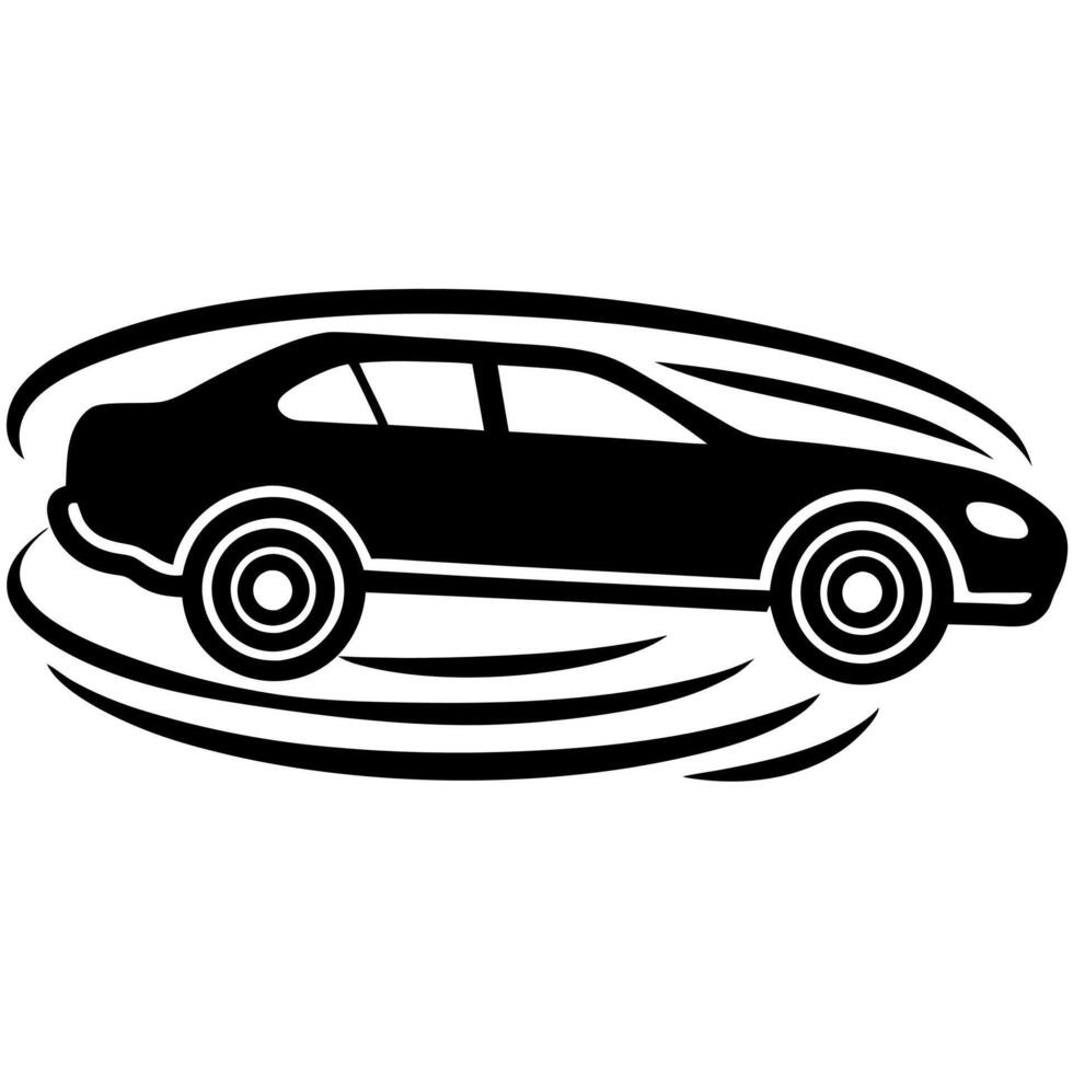 Modern Car Icon Graphic for Mobility and Transportation Projects vector
