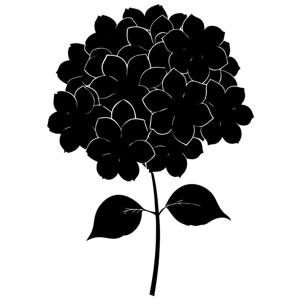 Minimalist marigold silhouette nature-inspired graphic projects. vector