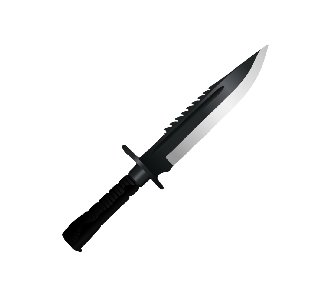 Survival Combat Knife Illustration png