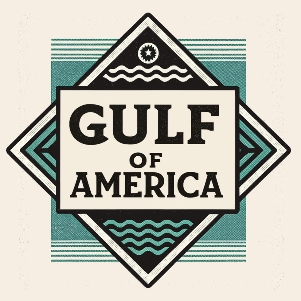 Gulf of America Typography Design for Creative Projects vector