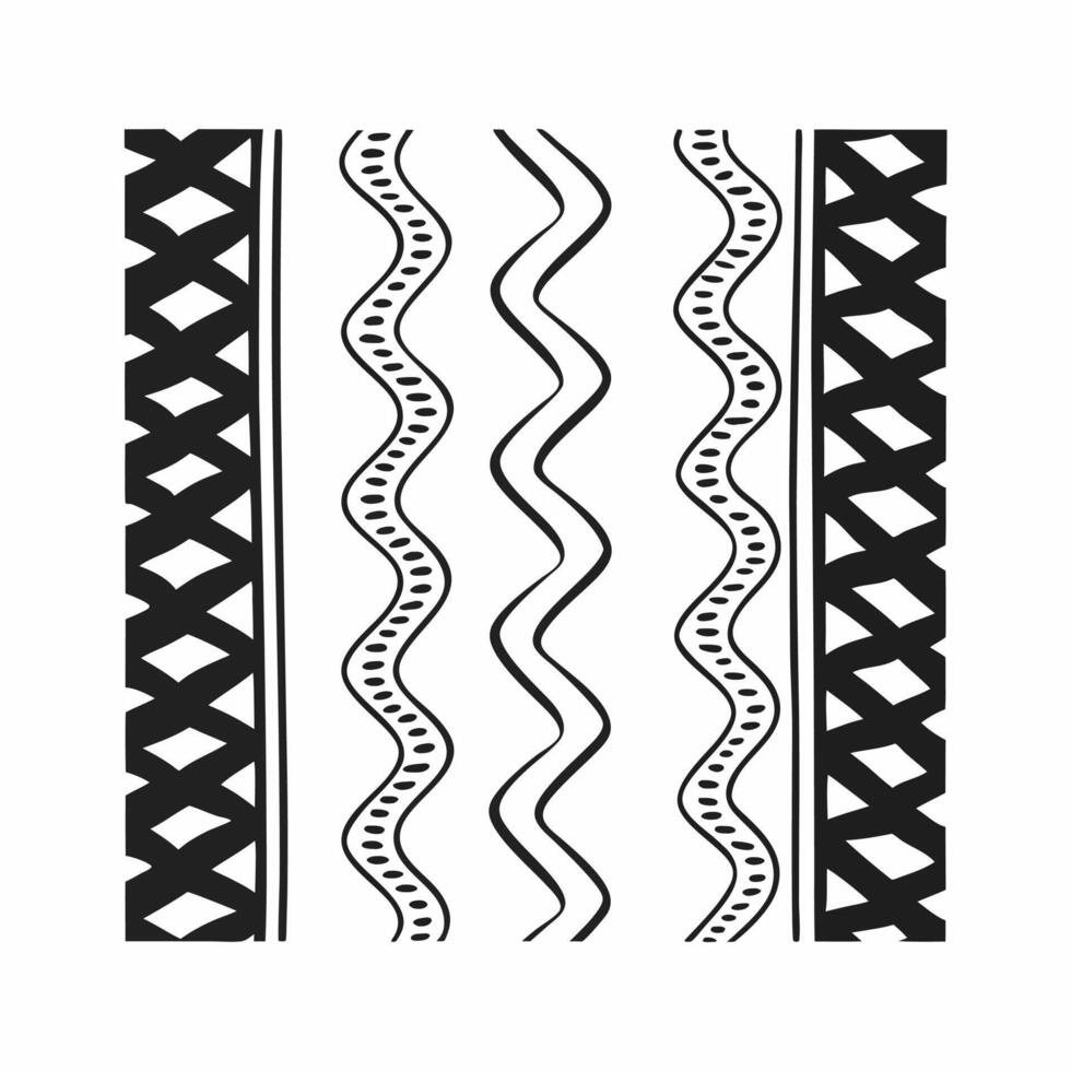 Creative Line Pattern with Minimal Silhouette Texture Textile vector