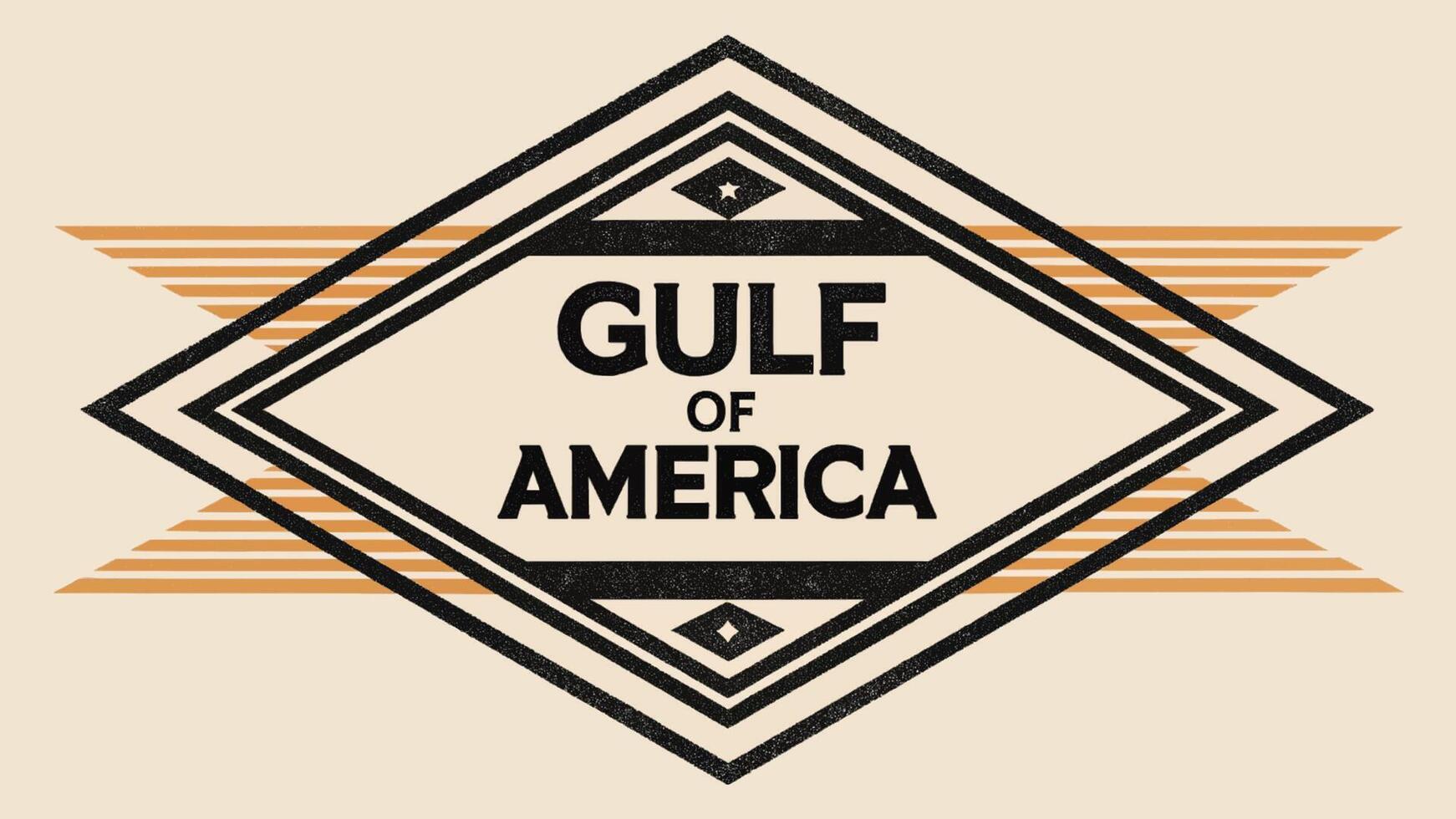 Bold and Stylish Gulf of America Typography vector