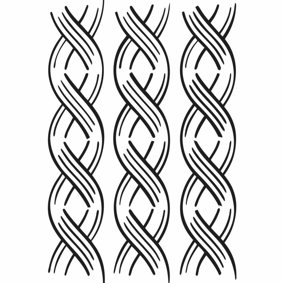 Abstract Graphic Silhouette with Line Pattern for Textile and Interior Design vector
