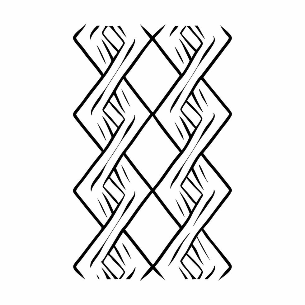 Abstract Graphic Silhouette Line Pattern Textile Interior Design vector