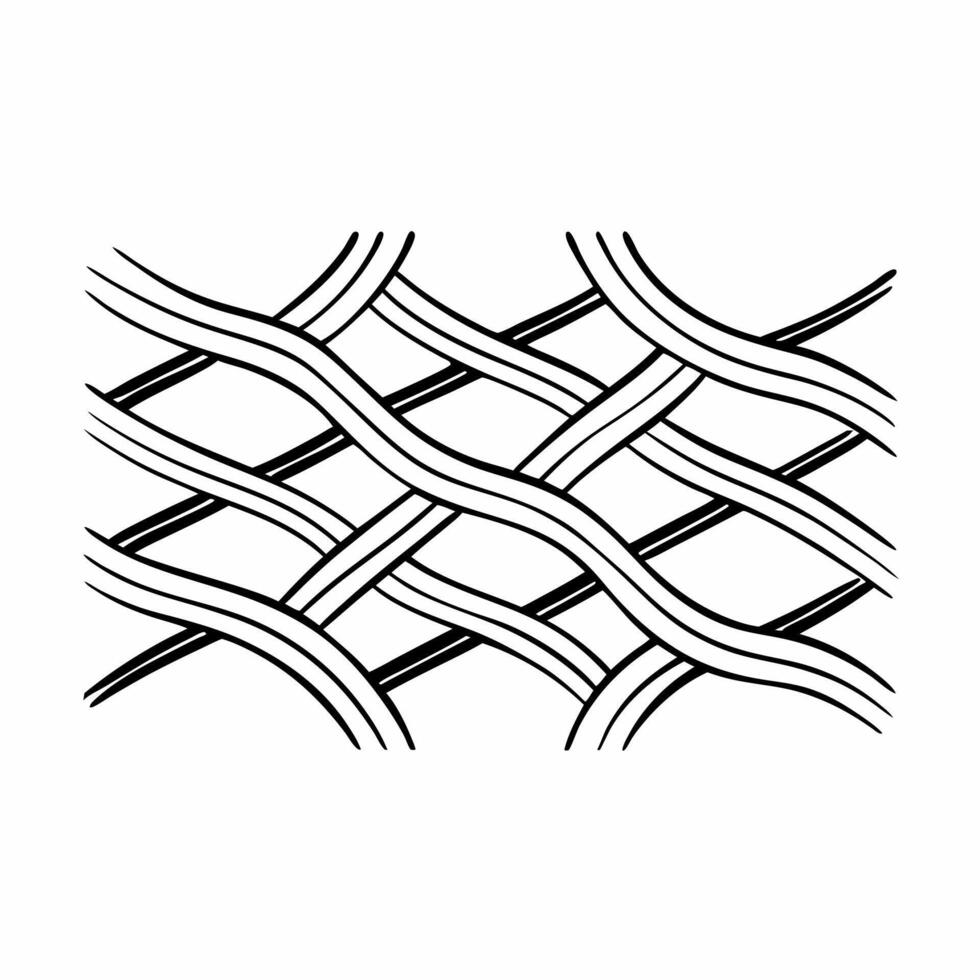 Modern Silhouette Texture with Geometric Lines for Textile Art vector