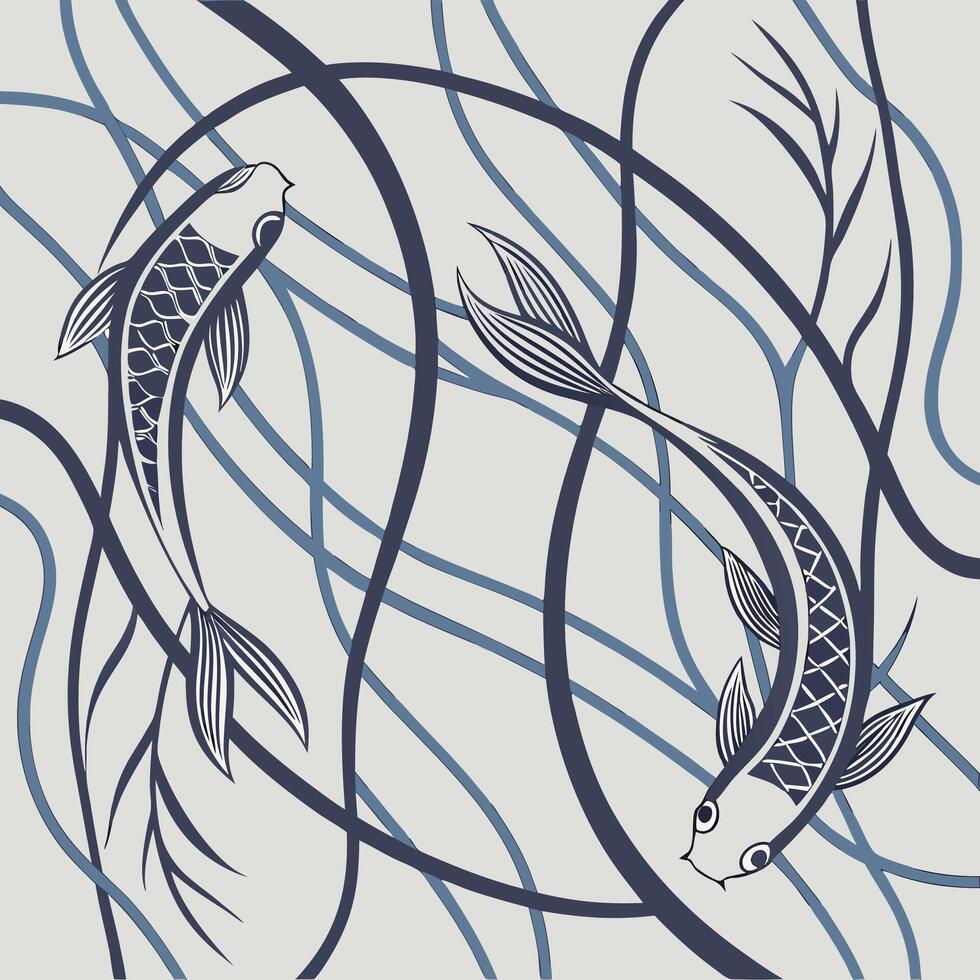 Abstract Line Pattern Texture Textile Design vector