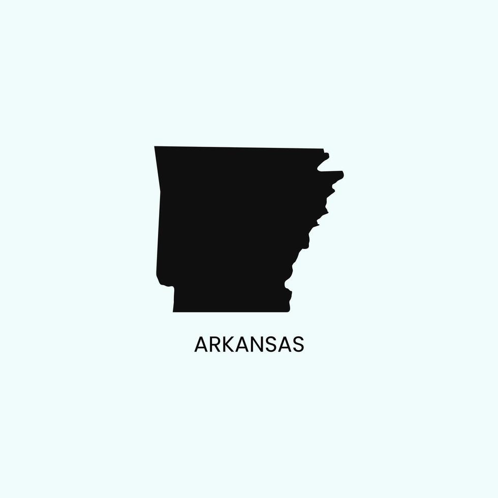 Arkansas Outline Mao Stock Photos. vector