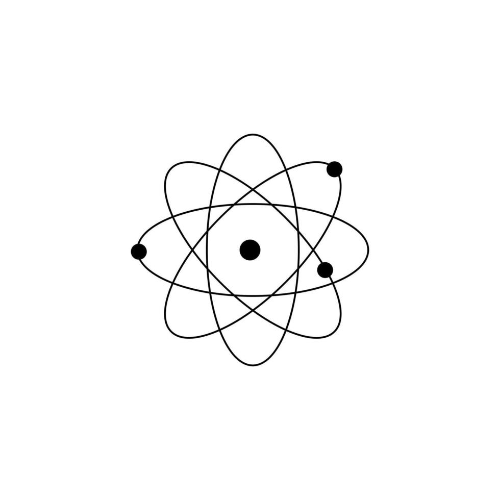 Atom Icon Stock Illustrations. vector
