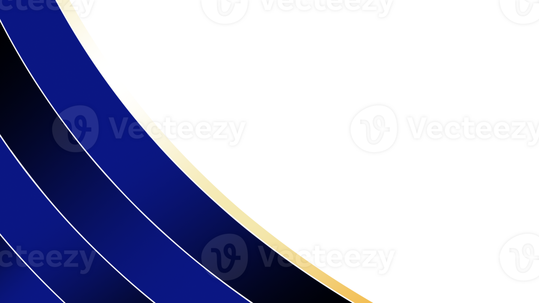 Abstract blue and gold wave designs set against a clear background png