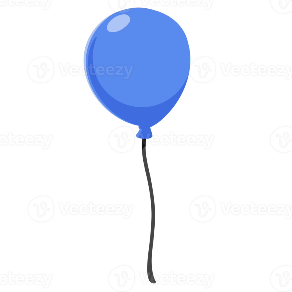 cute blue balloon png