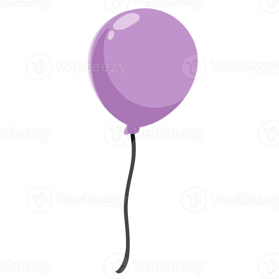 cute purple balloon png