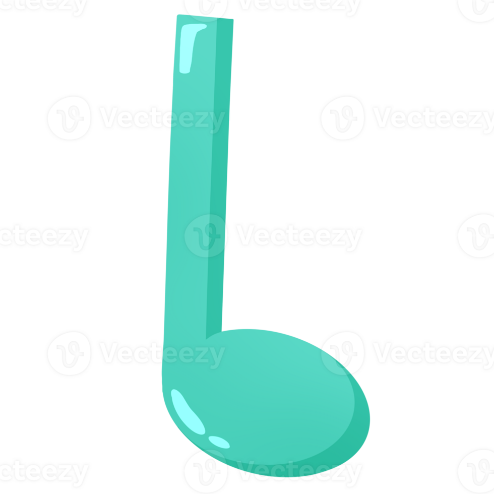 music note in green color png