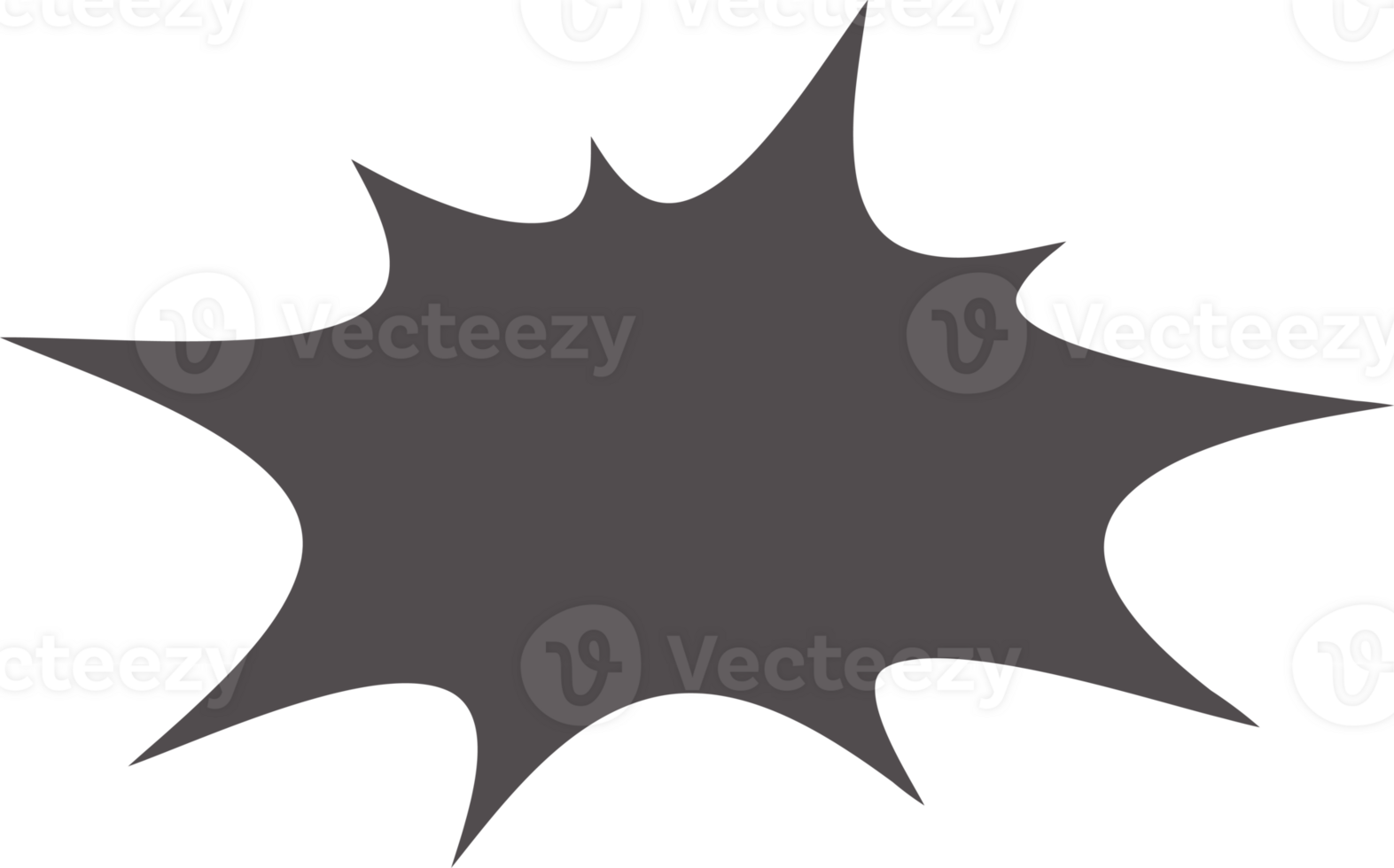 Comic speech bubble. Cartoon manga frame with bomb explosion effect. Boom clouds silhouette for text. Surprise box for sale banner. png