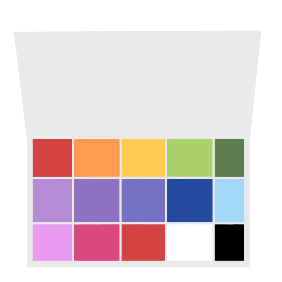 color palette on transparent background png