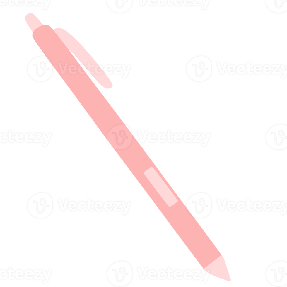 a pink pen on a transparent background png
