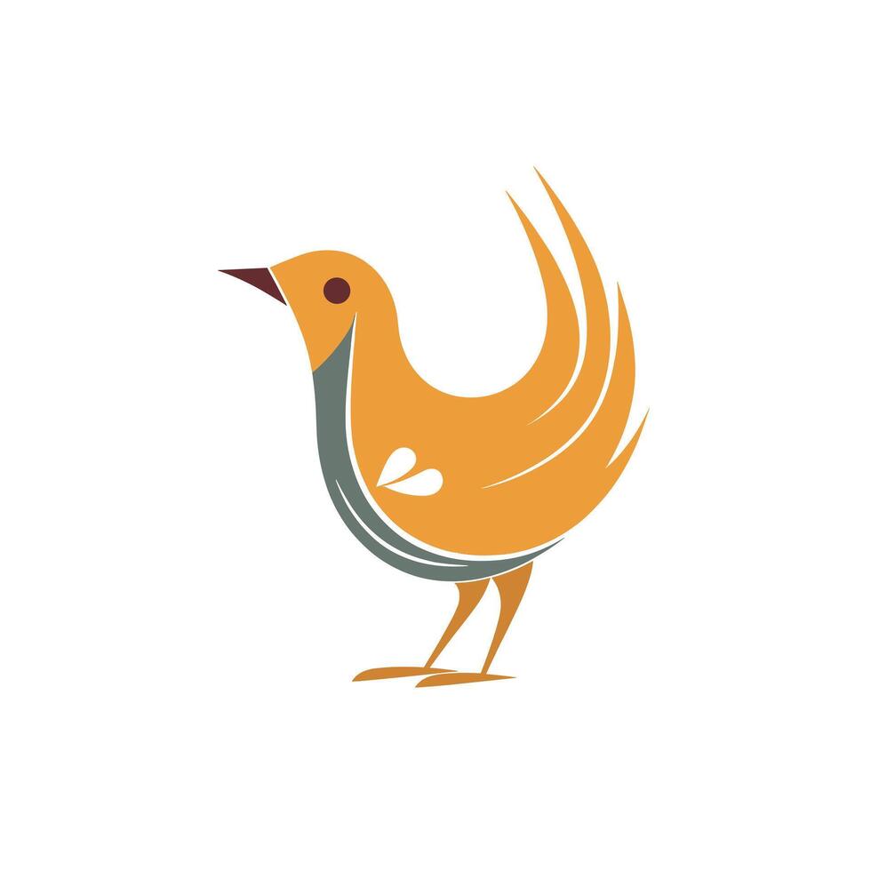 Colorful bird design inspired by nature's beauty vector