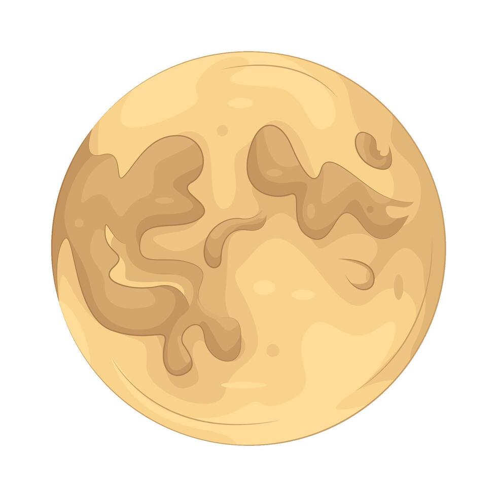 Illustration of full moon vector