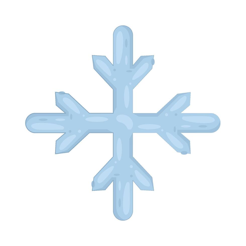 Illustration of blue Snowflake vector
