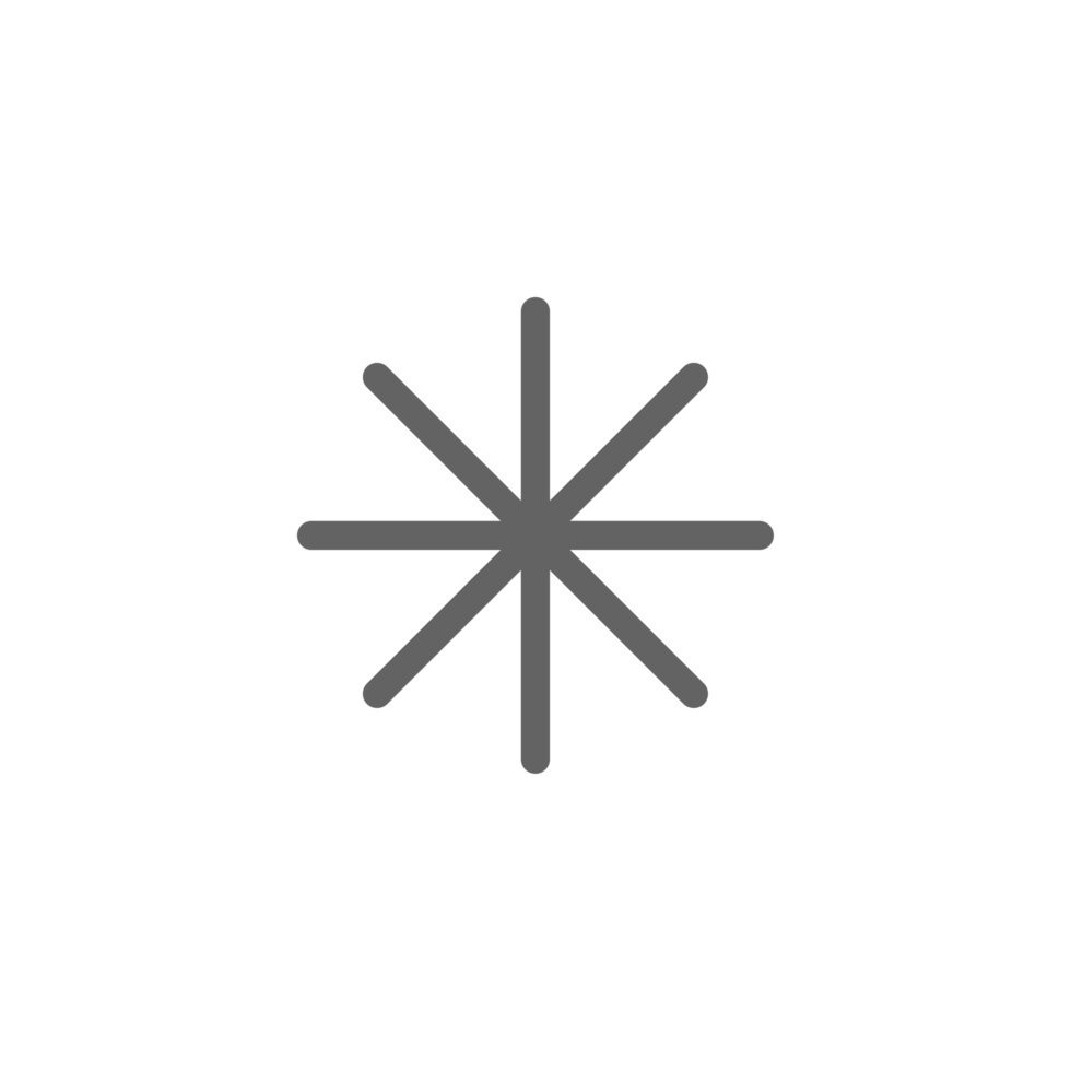 Grey Asterisk Icon png