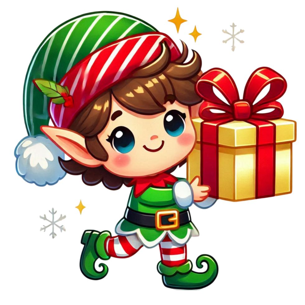 Happy Elf Gifts png