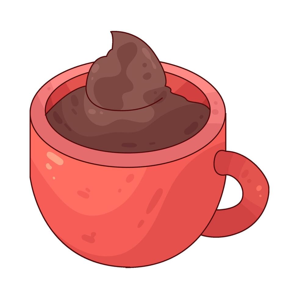 Illustration of hot chocolate vector