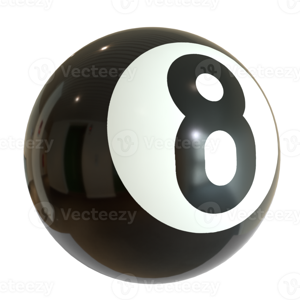 Eight Ball for Game or Hobby concept png