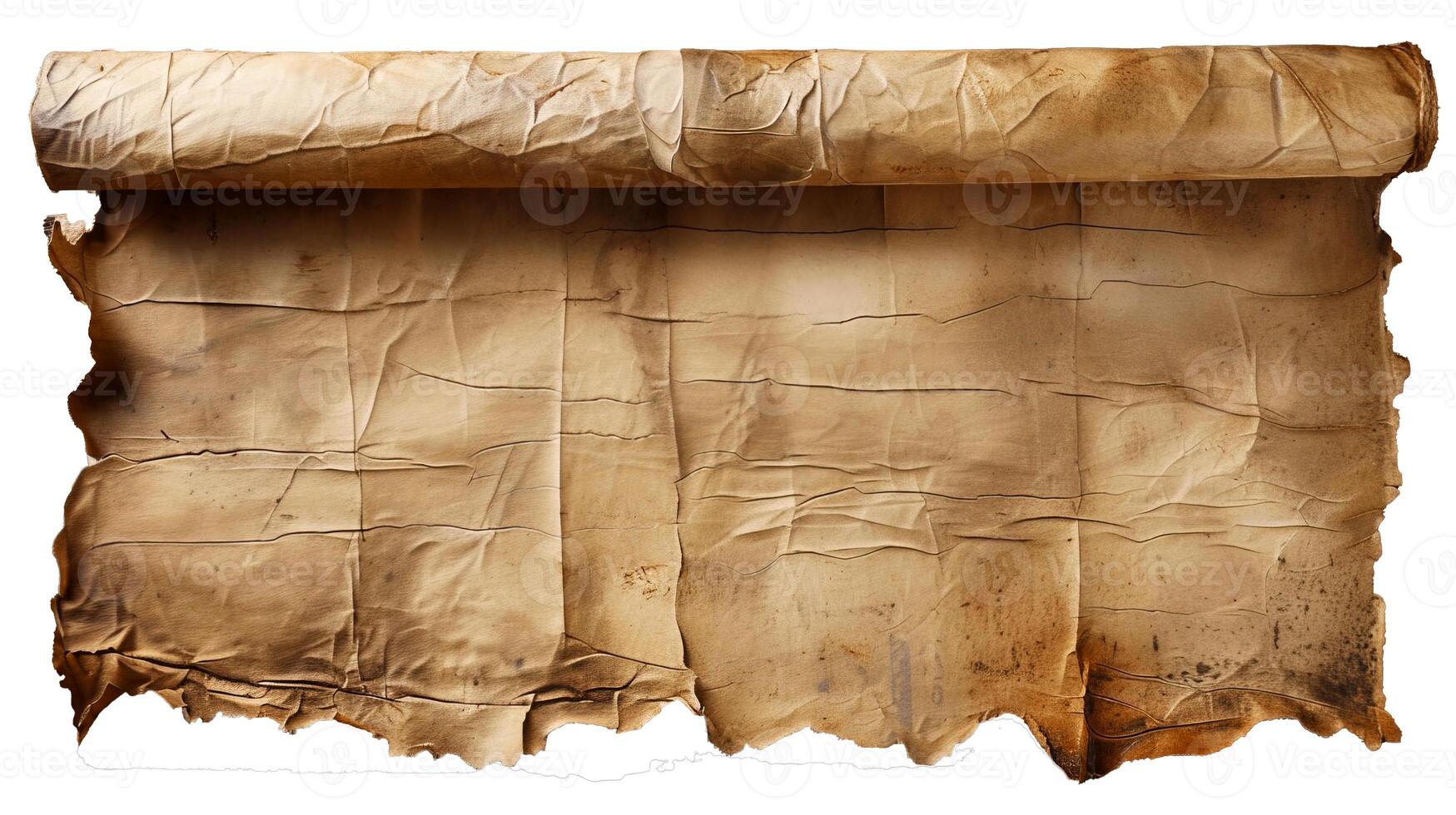 Aged Scroll Paper Texture for Vintage Design Projects photo
