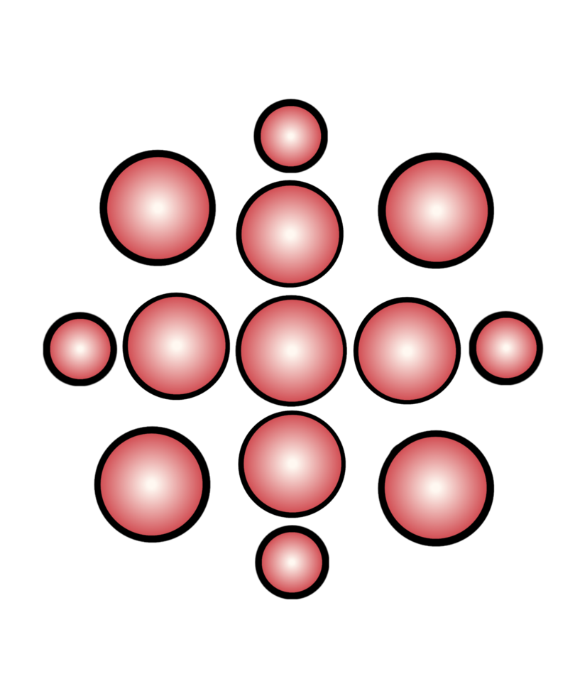 red and white spheres png