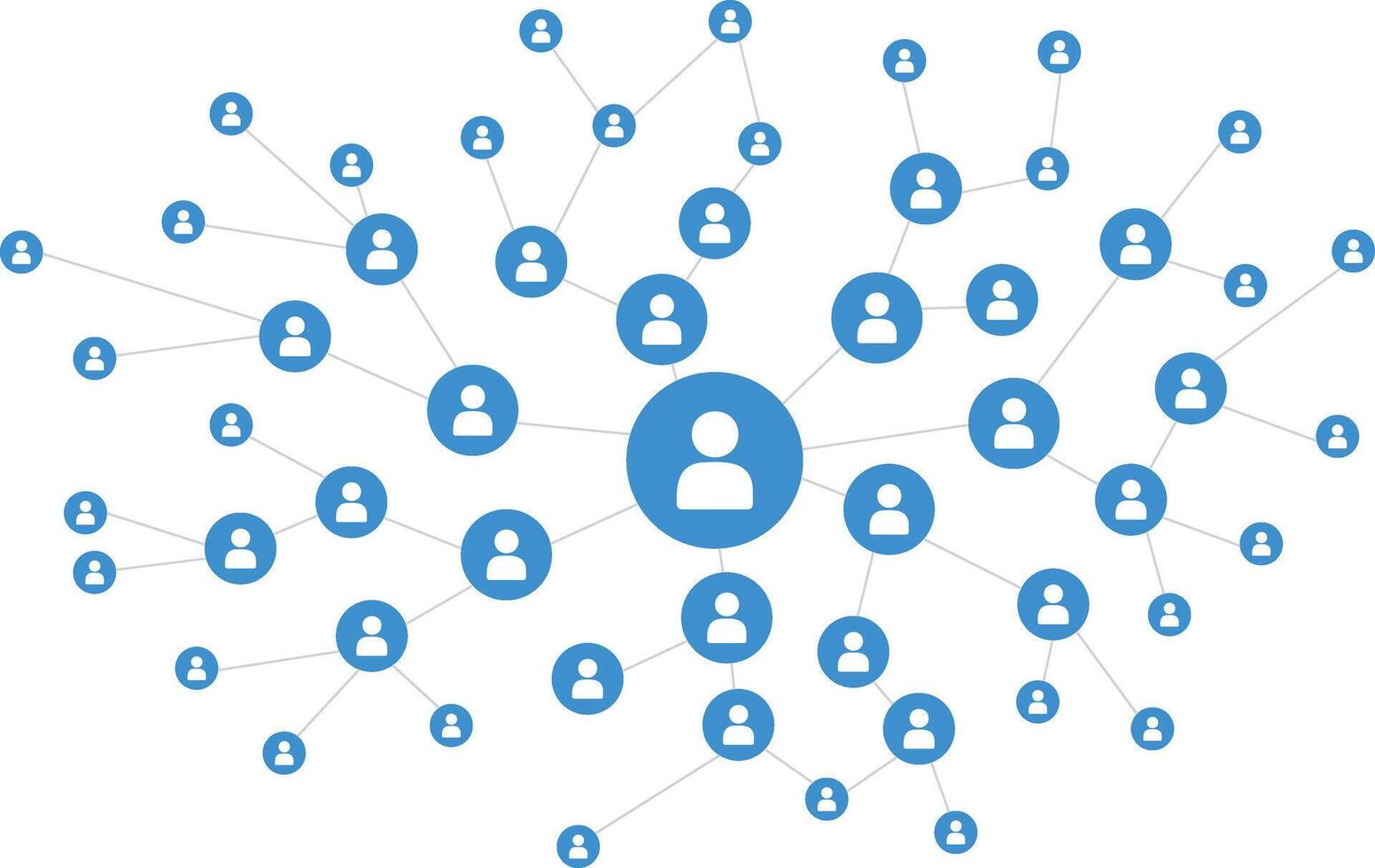 Global network connection concept. Big data visualization. Social network communication between people vector