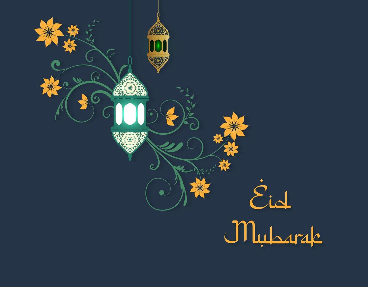 Eid Mubarak celebration vector