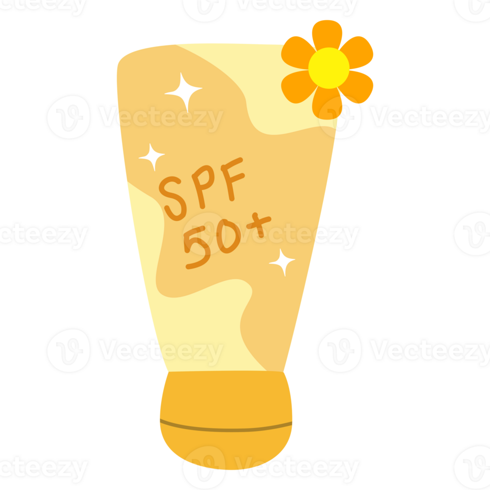 Sunscreen on transparent background png
