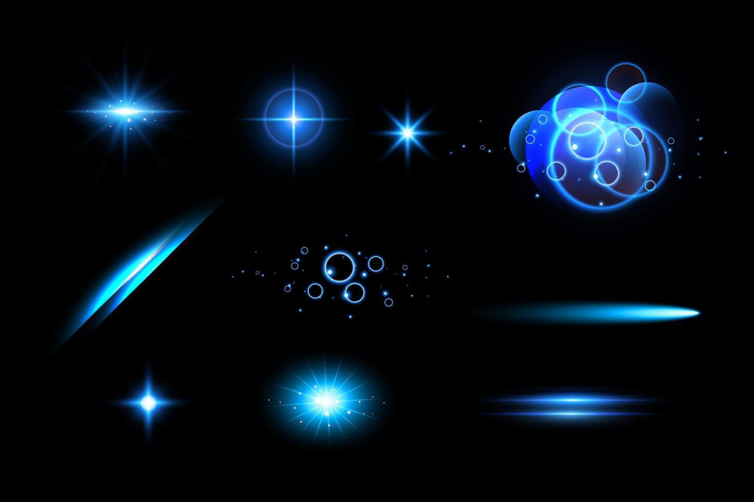 Deep space shining stars in night sky, constellation star field, galaxy vector