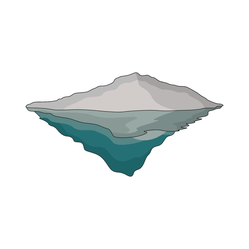 illustration of icebergs vector