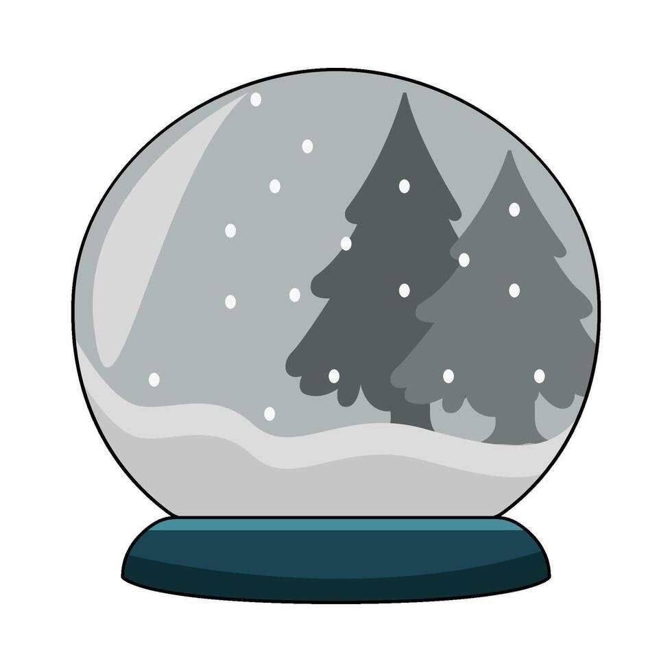 Snow Globe illustration vector