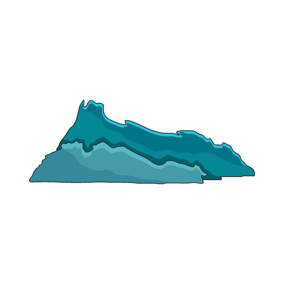 illustration of Glacier vector