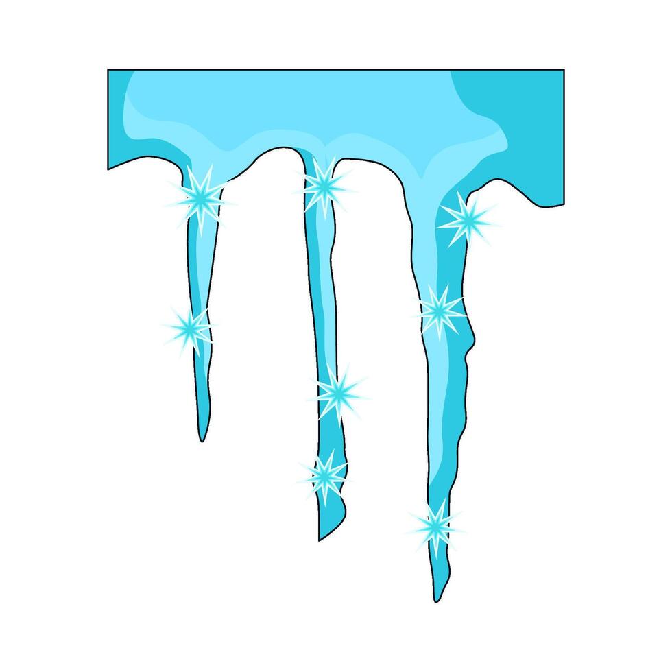 illustration of Icicle vector