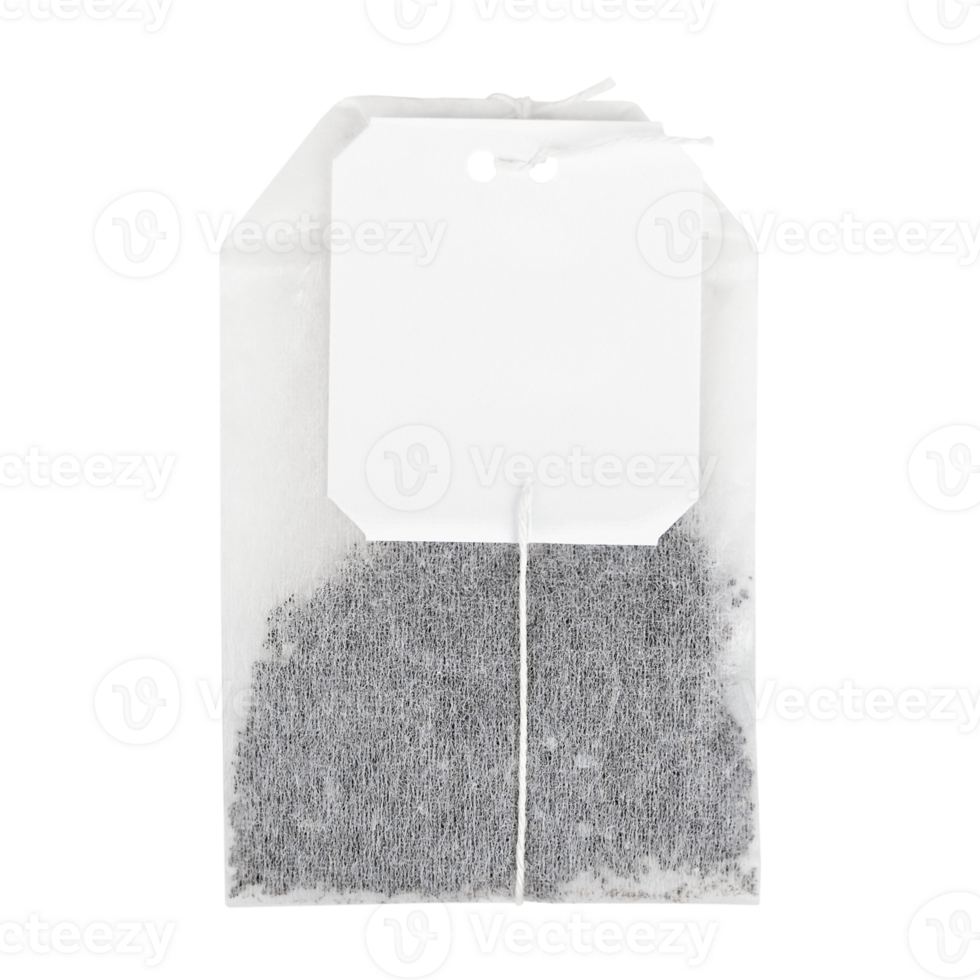 white black tea sachet isolate png