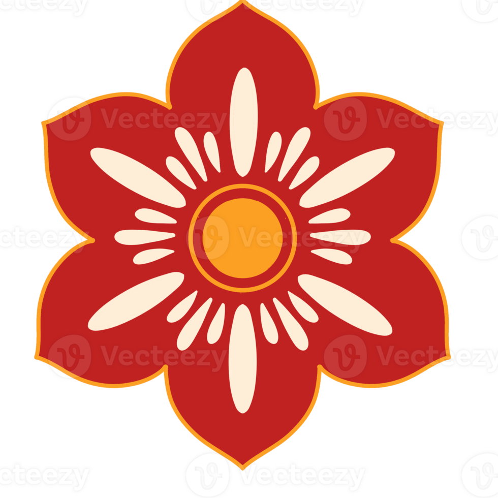 Good Fortune Flower Lunar New Year Ornament png