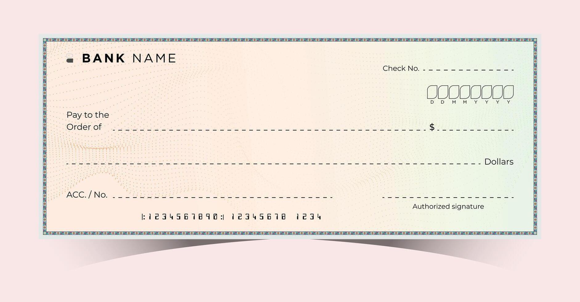Pastel check design with clean lines and a gentle pink hue, ideal for business or official purposes vector
