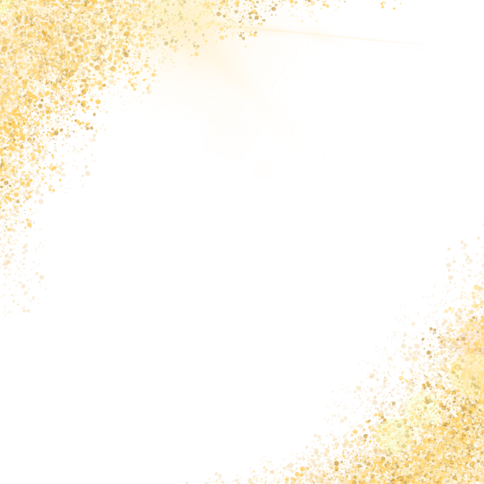 Glamorous golden dust splatter illustration png