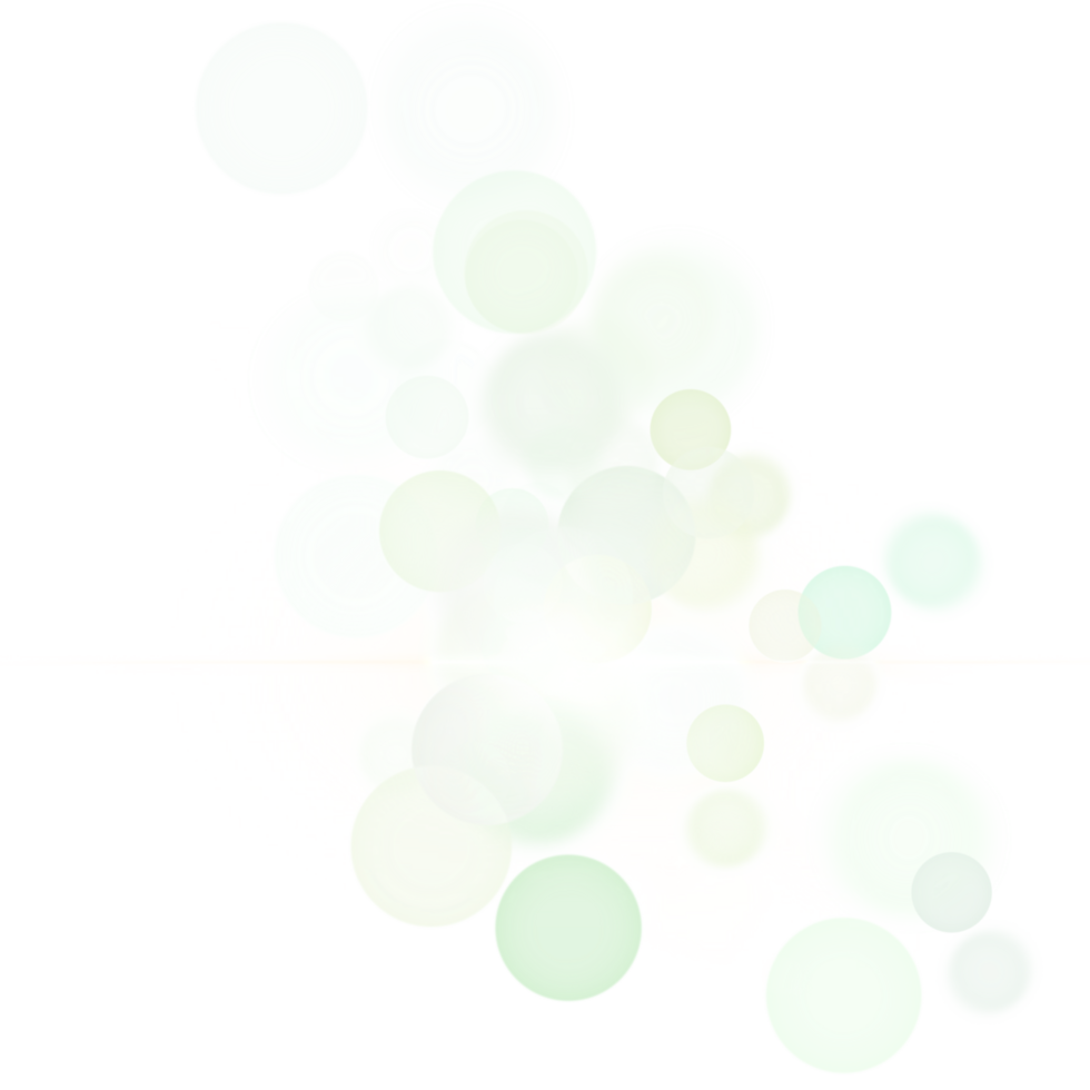 Elegant green bokeh effect illustration png