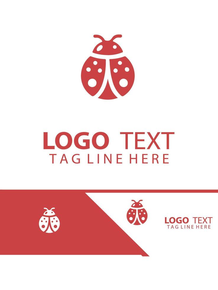Glimmer Dot Ladybug logo vector