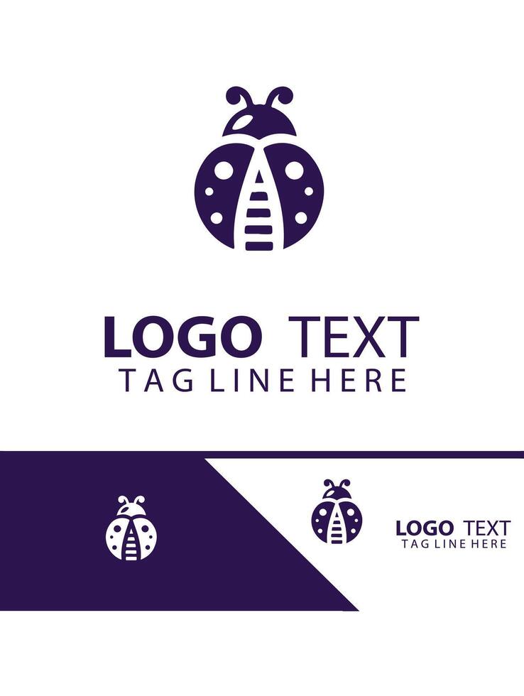 Little Wings Ladybug logo vector